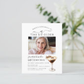 Papier BUDGET 60e anniversaire Photo Espresso Martini Inv (Debout devant)