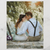 Papier BUDGET 6 Tableau Tableau Mariage Places vertes (Dos)