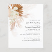 Papier Budget 70e anniversaire Pampas Invitation en herbe (Devant)