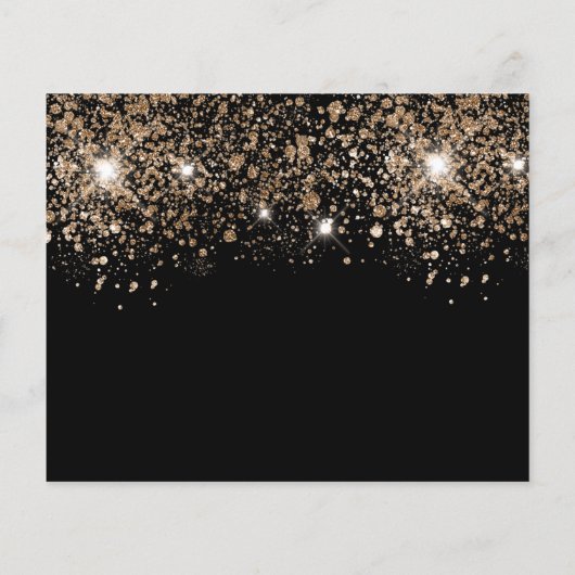 Papier Budget 70e anniversaire parties scintillant noire (Dos)