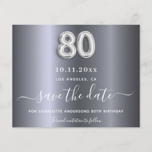 Papier Budget 80e anniversaire argent métal enregistrer l