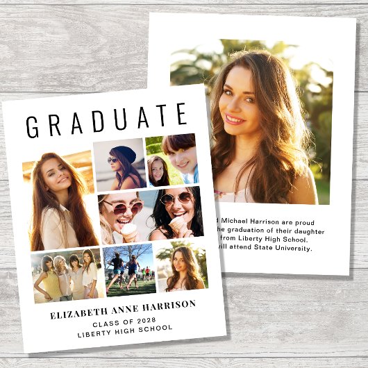 Papier Budget 8 Faire-part d'obtention d'un diplôme photo