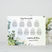 Papier BUDGET 8 Tableau Tableau Mariage Places vertes (Debout devant)