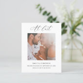 Papier Budget À Dernier Fiançailles Photo Calligraphie (Debout devant)