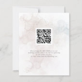 Papier Budget à Dernier QR Florals Mariage Enregistrer la (Dos)