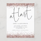 Papier Budget À Dernier Rose Gold Parties scintillant Pho (Devant)