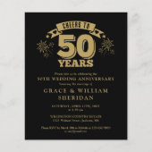 Papier Budget À L'Invitation Du 50E Anniversaire (Devant)