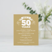 Papier Budget À L'Invitation Du 50E Anniversaire (Debout devant)