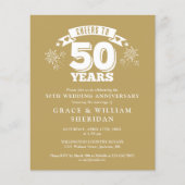 Papier Budget À L'Invitation Du 50E Anniversaire (Devant)