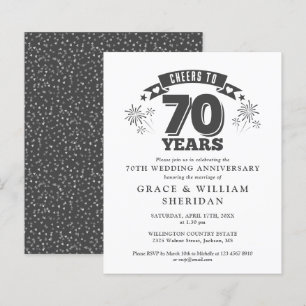 Papier Budget À L'Invitation Du 70E Anniversaire
