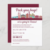 Papier Budget à main pour Faire-part de mariage VIENNA Sk (Devant / Derrière)