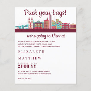 Papier Budget à main pour Faire-part de mariage VIENNA Sk