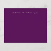 Papier Budget Abstrait Rainbow Purple Mariage (Dos)