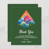 Papier Budget Adventure Attend le Merci Baby shower (Devant / Derrière)