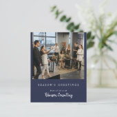 Papier Budget Affaires Logo Noël Équipe moderne Photo (Debout devant)