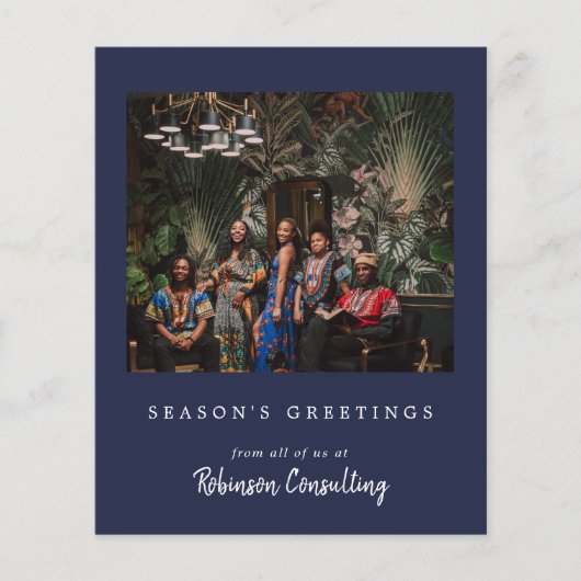 Papier Budget Affaires Logo Noël Équipe moderne Photo (Devant)