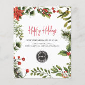 Papier Budget Affaires Logo Noël Fêtes de Noël (Devant)