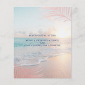 Papier BUDGET Affiche d'anniversaire de plage tropicale r (Dos)