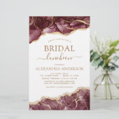 Papier Budget Agate Bourgogne Fête des mariées Luncheon O (Debout devant)