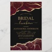 Papier Budget Agate Bourgogne Fête des mariées Luncheon O (Devant)