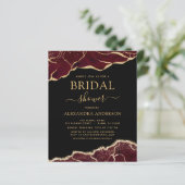 Papier Budget Agate Bourgogne Fête des mariées Or (Debout devant)