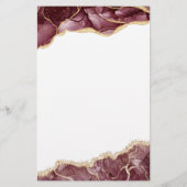 Papier Budget Agate Bourgogne Gold Brunch & Bubbly (Dos)