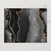 Papier Budget Agate Geode Black Gold Photo Enregistrer la (Dos)