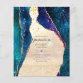 Papier BUDGET Agate GRADUY Invitations Parties scintillan (Devant)