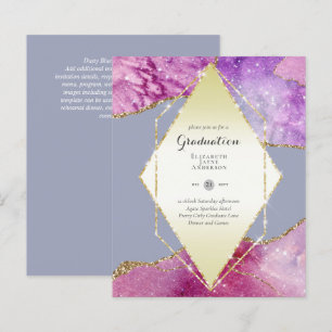 Papier BUDGET Agate GRADUY Invitations Parties scintillan