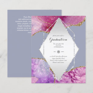 Papier BUDGET Agate GRADUY Invitations Parties scintillan