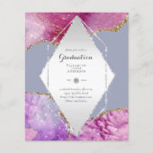 Papier BUDGET Agate GRADUY Invitations Parties scintillan (Devant)