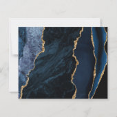 Papier Budget Agate Marine Blue Gold Enregistrer la date (Dos)