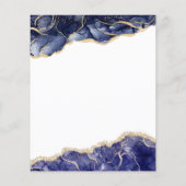 Papier Budget Agate Sweet 16 Marine Blue Gold (Dos)
