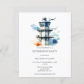 Papier Budget Air Traffic Controller Retirement Party  (Devant / Derrière)