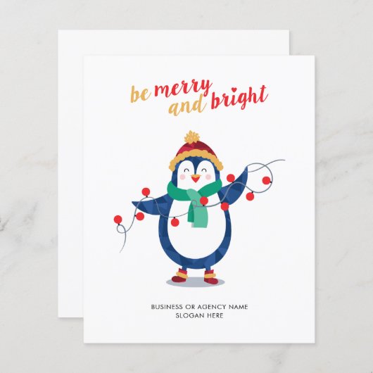 Papier Budget Ajouter Business Logo Entreprise Fête de No (Devant / Derrière)