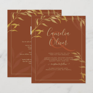 Papier Budget All-in-1 Rustic Terracotta GOLD Mariage