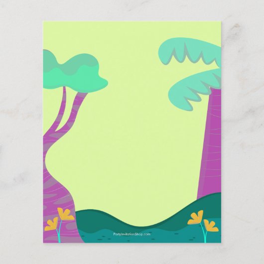 Papier Budget Alligator Invitations d'anniversaire de l'e (Dos)
