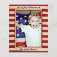 BUDGET American Flag 4 juillet BBQ Invitation