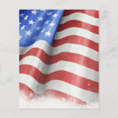 Papier Budget American Flag Retraite Party Invitations (Dos)