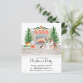 Papier Budget Amoureux de les chiens Chats Noël Fête de l (Debout devant)