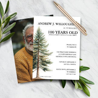 Papier Budget Amusant 100e Invitation anniversaire