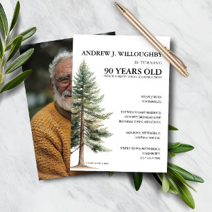 Papier Budget Amusant 90e Invitation d'anniversaire