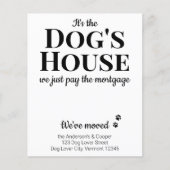 Papier Budget amusant Nous avons déplacé le Faire-part de (Devant)