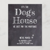 Papier Budget amusant Nous avons déplacé le Faire-part de (Devant)