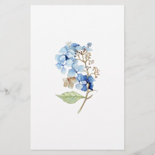 Papier Budget Ancre verdure Faire-part de mariage floral (Dos)