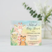 Papier Budget Animal Baby Shower (Debout devant)