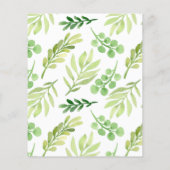 Papier Budget Animaux des bois Baby shower Invitation (Dos)