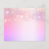 Papier Budget anniversaire arc-en-ciel parties scintillan (Dos)