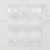 Papier Budget anniversaire argent notes de musique partie (Dos)