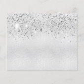 Papier Budget anniversaire argent parties scintillant mét (Dos)